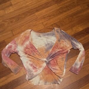 Tie-Dye Twist Reversible Women's Top